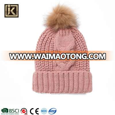 JAKIJAYI high quality custom design welcomed ladies winter knitted hat