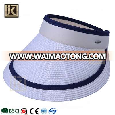 JAKIJAYI good quality custom design summer ladies sun straw hat visor