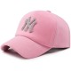 High quality fashion womens rhinestone velvet baseball caps wholesale